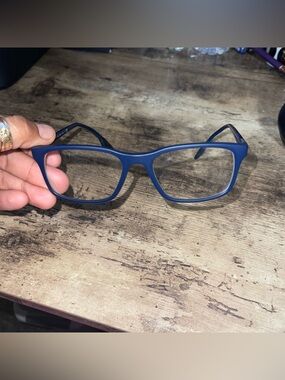 Prada Eyeglasses Frames Only, VPS 01L TWY-101 54-18-145, Blue, Made in Italy